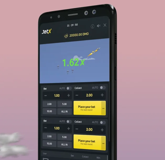 JetX App sur Android